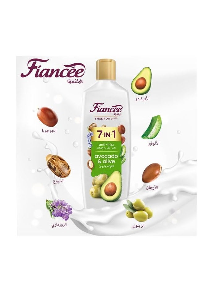 FIANCEE - Shampoo 7-In-1 Anti-Frizz With Avocado & Olive 170 ML - Image 1