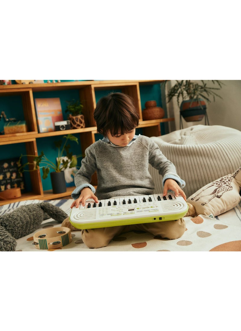 CASIO - Casiotone SA-50 Mini Keyboard for Kids - 100 Tones - 50 Rhythms - 32 Keys- White, With Power Adaptor - Image 1