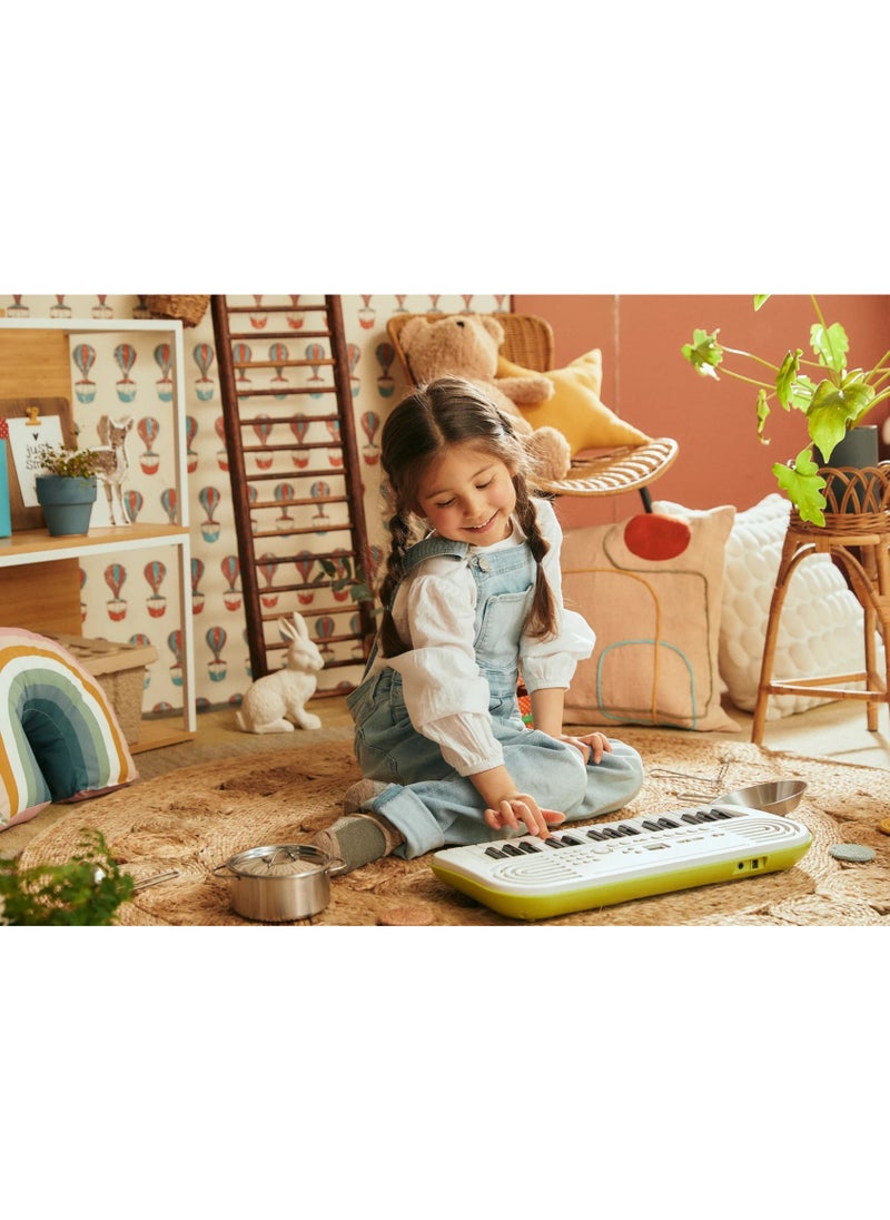 CASIO - Casiotone SA-50 Mini Keyboard for Kids - 100 Tones - 50 Rhythms - 32 Keys- White, With Power Adaptor - Image 1