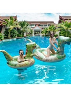 FindUWill FindUWill Dinosaur Pool Floats Lounger, 118" Giant Inflatable Tanning Pool Floaties Large T-Rex Swimming Floaty Pool Party Inflatables for Adults  - Image 4