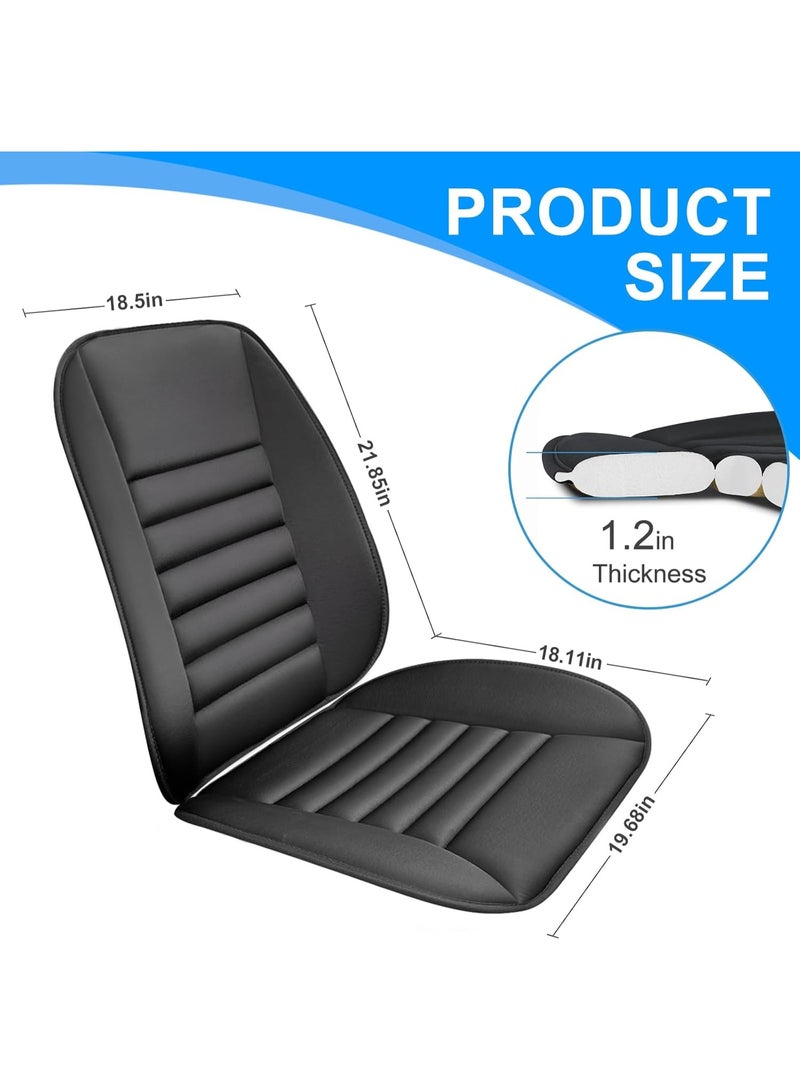 Ergonomic Car Seat Cushion and Lumbar Back Support Pillow Set Memory Foam Design for Long Sitting and Pain Relief - Image 2