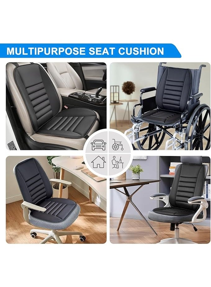 Ergonomic Car Seat Cushion and Lumbar Back Support Pillow Set Memory Foam Design for Long Sitting and Pain Relief - Image 4