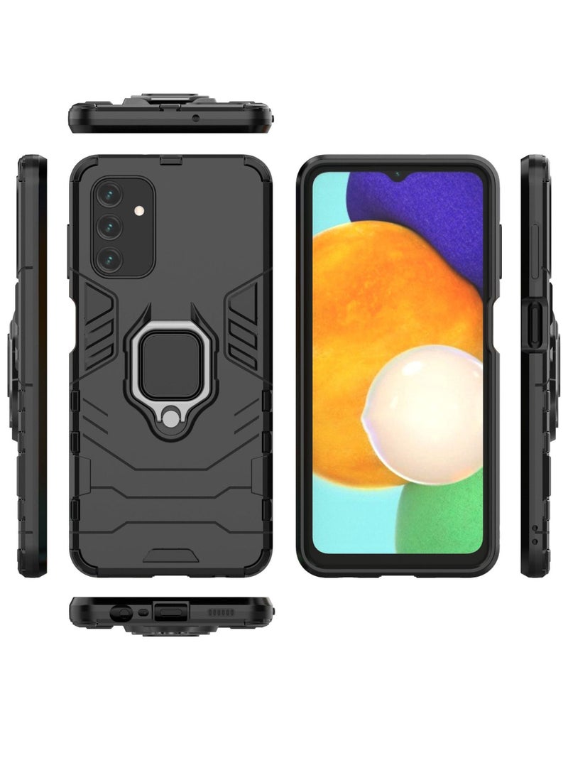 Black Samsung protective cover with ring bracket - Image 2