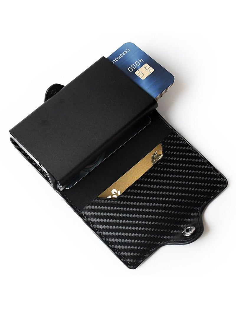 Generic - Rfid Card Holder Men Women Airtag Wallet Money Bag Leather Purse Slim Thin Wallets For Apple AirTags Tracker Air Tag - Image 1
