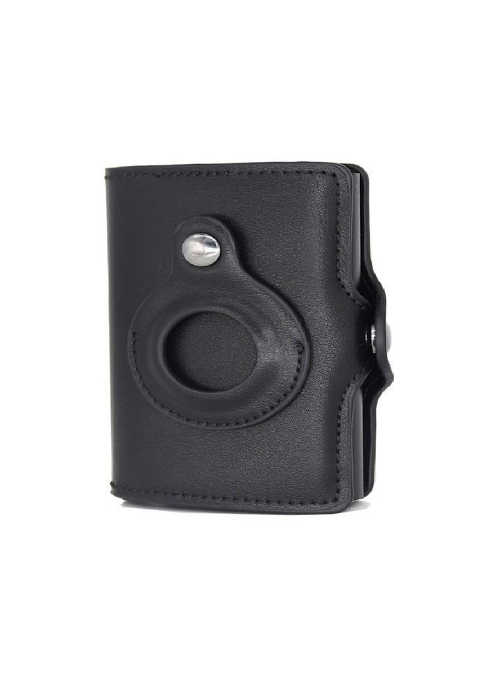 Generic - Rfid Card Holder Men Women Airtag Wallet Money Bag Leather Purse Slim Thin Wallets For Apple AirTags Tracker Air Tag - Image 1