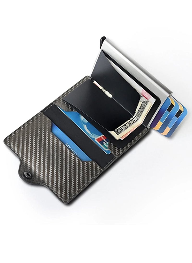 Generic - Rfid Card Holder Men Women Airtag Wallet Money Bag Leather Purse Slim Thin Wallets For Apple AirTags Tracker Air Tag - Image 1