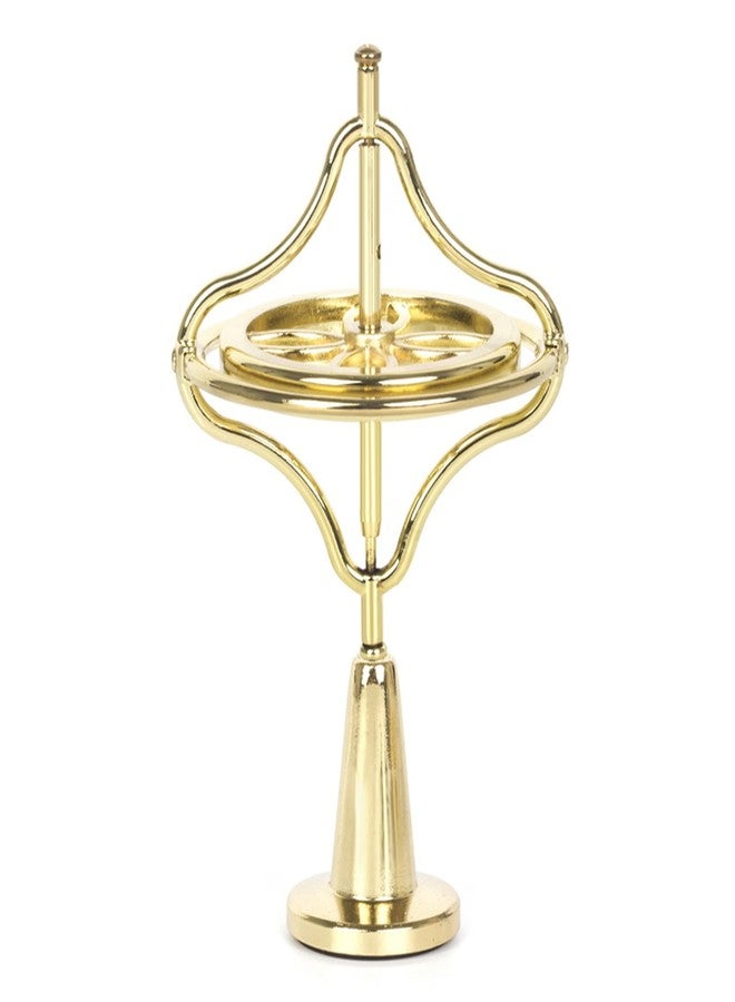CHANGAIDA Metal Gyroscope Anti-Gravity Spinning Top Balance Toy Gift (Golden) - Image 2