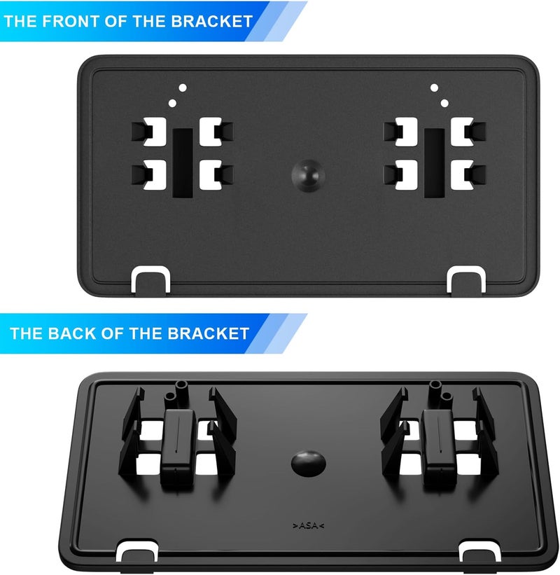 Podestaa Replace for Ford 2018 2019 2020 F150 Front License Plate Bracket Frame Holder, JL3Z17A385BA Accessories F150 Bumper License Plate Mount Black (2018-2020(2.7L 3.0L 3.5L)) - Image 4