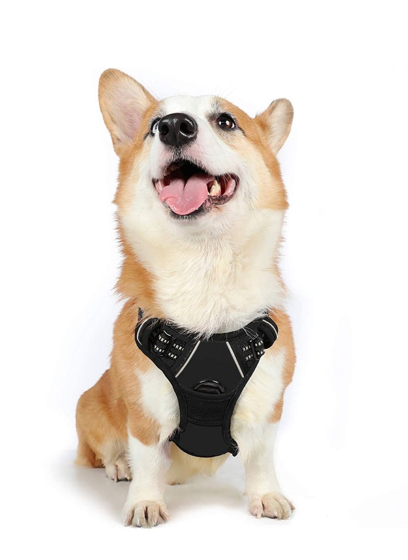 Y&D Dog Harness No Pull Walking Pet with Metal Rings and Handle Adjustable Reflective Breathable Soft Vest Easy Control Front Clip for Small Dogs  - Image 1