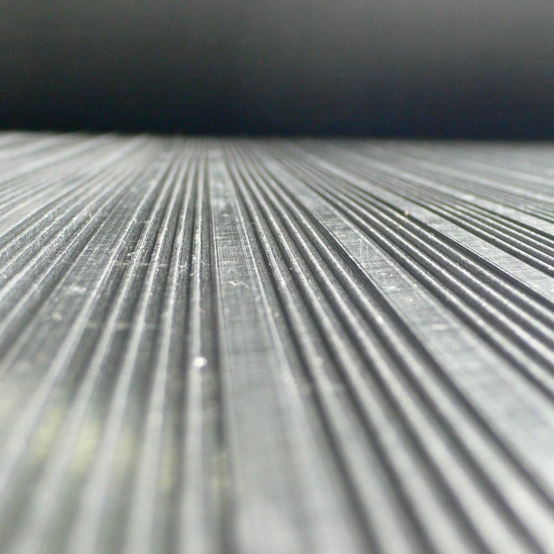 Rubber-Cal 03_167_W_CO_15 Composite Rib Corrugated Rubber Floor Mats, 1/8" Thick x 3' x 15' Roll, Black - Image 4