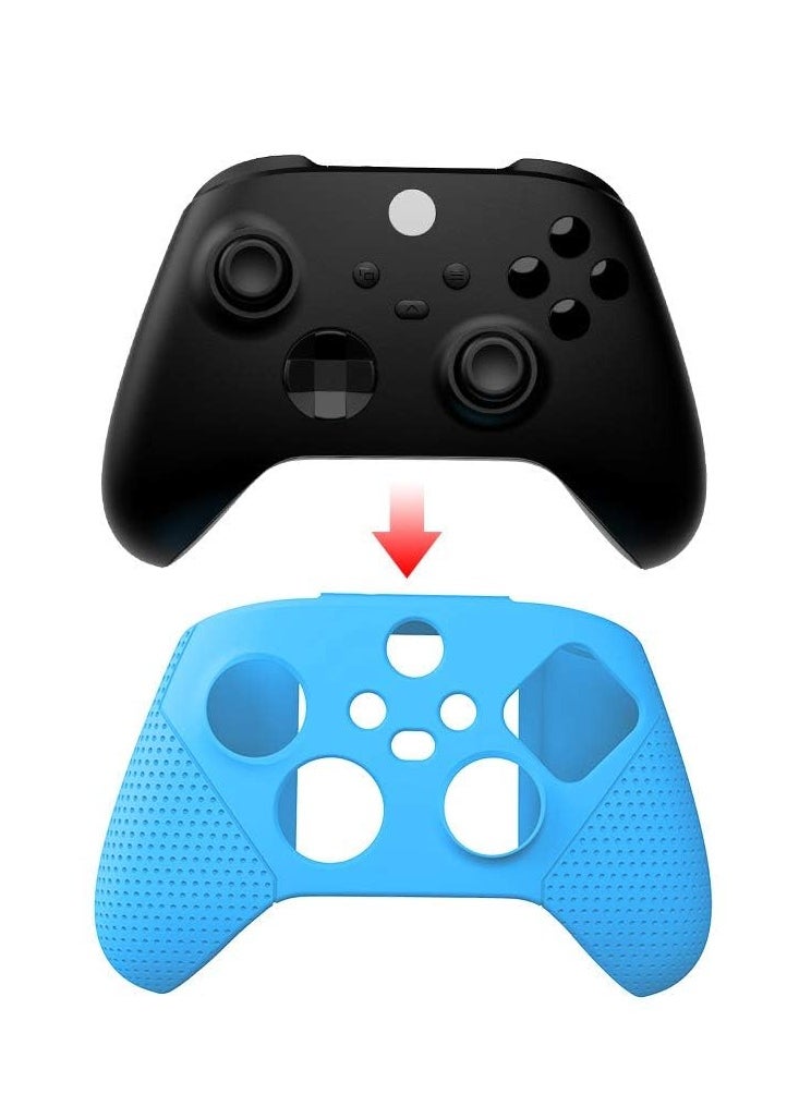 KASTWAVE - Silicone Case for Xbox Series S/X, Protective Case for Xbox Series S/X with Thumb Grips, Controller Shell for Xbox Series S/X Blue - Image 1