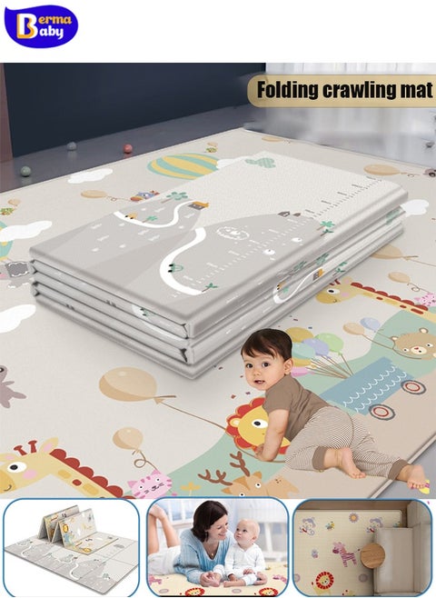 Baby Play Mat Reversible Foldable Playmat Portable Extra Large Thick Foam Crawling playmat For Infants Babies