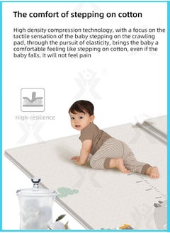 Berma Baby Baby Play Mat Reversible Foldable Playmat Portable Extra Large Thick Foam Crawling playmat For Infants Babies  - Image 5