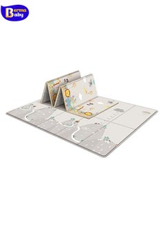 Berma Baby Baby Play Mat Reversible Foldable Playmat Portable Extra Large Thick Foam Crawling playmat For Infants Babies  - Image 1