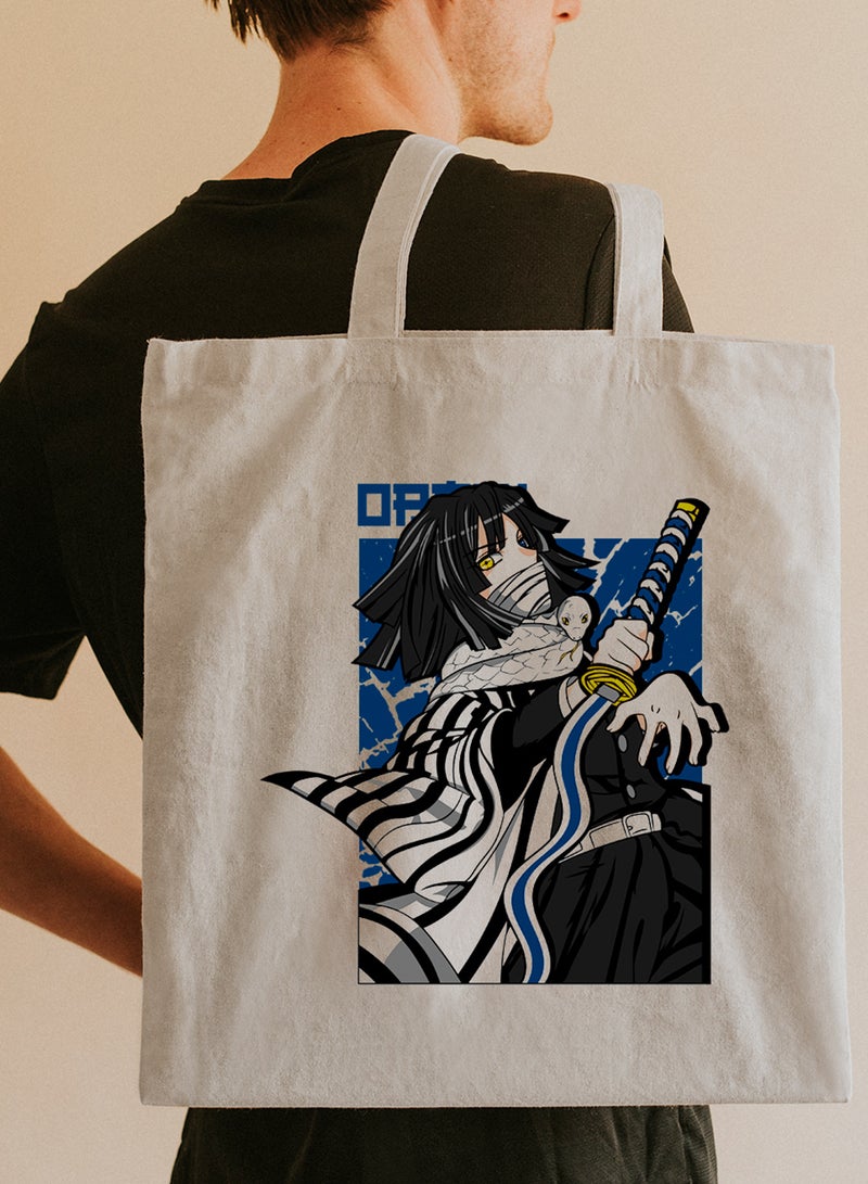 لوحة حقيبة يد بأحزمة كتف من البوليستر بتصميم أنمي هاشيرا قاتل الشياطين - Image 2