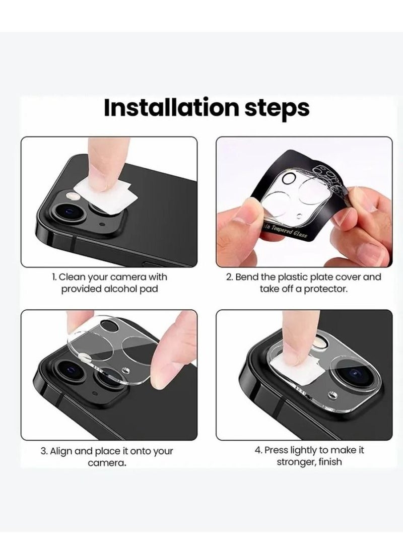 Camera Lens Protector for  iPhone 12 pro Tempered glass with a durable and distinctive scratch-resistant metal frame - Protects the lens from damage and sudden shocks
