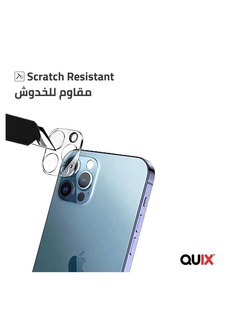 Camera Lens Protector for  iPhone 12 pro Tempered glass with a durable and distinctive scratch-resistant metal frame - Protects the lens from damage and sudden shocks