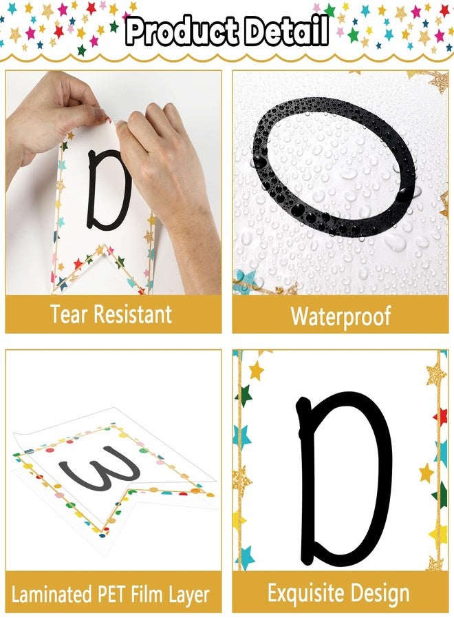 gisgfim Word Wall Bulletin Board Set Alphabet Letter for Classroom ABC Poster Chart Sight Words Polka Dots Border for First Grade Pre School Kindergarten Elementary Classroom Wall Decor Supplies - Image 3