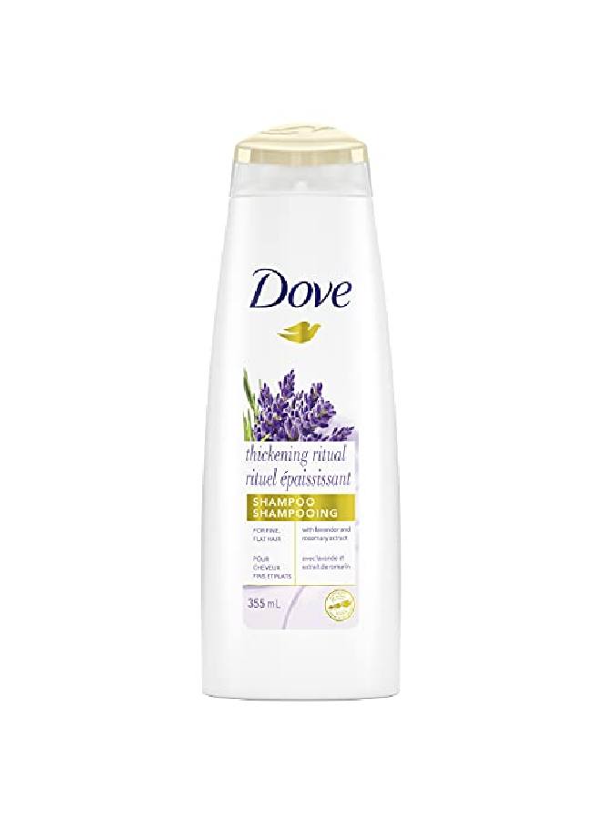 Dove Volume Shampoo For Thinning Hair Thickening Ritual Hair Shampoo With Lavender 12 Oz - Image 2