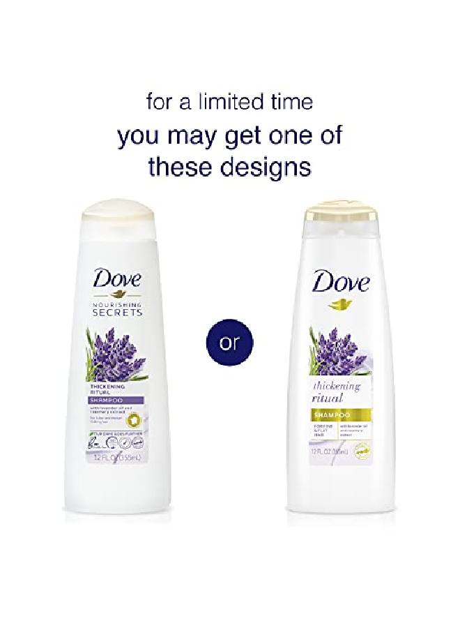 Dove Volume Shampoo For Thinning Hair Thickening Ritual Hair Shampoo With Lavender 12 Oz - Image 4