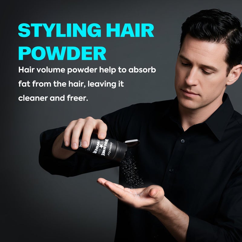immetee Hair Volume Powder - Texture Styling for Men and Women, Light Control Natural Matte Look, Root Lifting 14g (0.5 oz) - Image 5