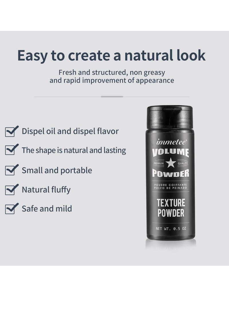 Immetee - immetee Hair Volume Powder - Texture Styling for Men and Women, Light Control Natural Matte Look, Root Lifting 14g (0.5 oz) - Image 1