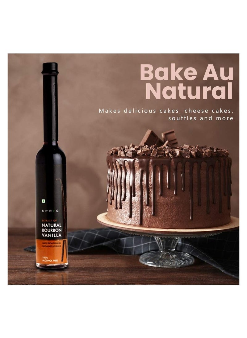 SPRIG - Extract Of Natural Bourbon Vanilla Natural Vanilla Extract Better Than Chemical Vanilla Essence 100% Natural Vanilla 100ml - Image 1