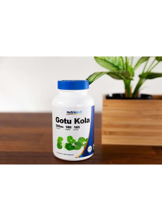 Nutricost, غوتو كولا، 500 ملغ، 180 كبسولة - Image 4