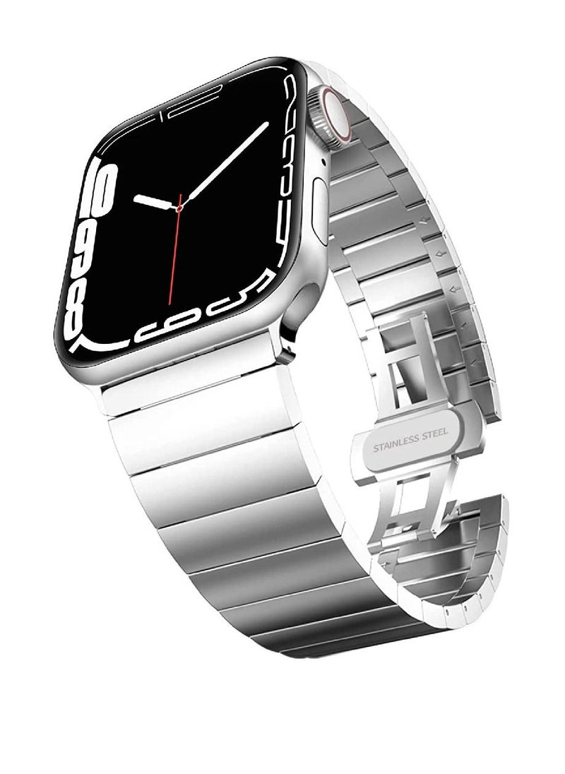 miYou Bluetooth Call Stainless Steel Men Sports Fitness Tracker IP67 Waterproof Smartwatch For IOS Android - Silver/Silver  - Image 3