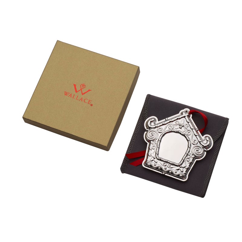 Wallace 2023 Silver Plated Gingerbread House Engraveable Ornament  11th Edition - Image 4