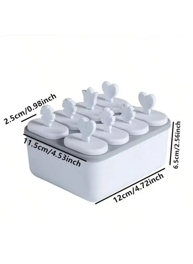 Gray Easy Release Ice Cream Mold DIY Popsicle Maker Durable Polypropylene Cartoon Design - Image 2
