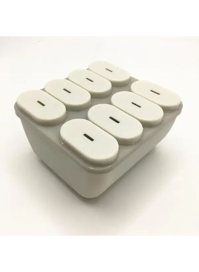 Gray Easy Release Ice Cream Mold DIY Popsicle Maker Durable Polypropylene Cartoon Design - Image 1