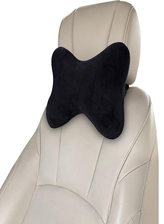 GREELI Car Neck Rest Pillow for Head Rest Super Soft Fiber Neck Support for Car Seat, Office Chair, Car Pillows and Cushions for Head & Neck Support in Travel (Black) - Image 1