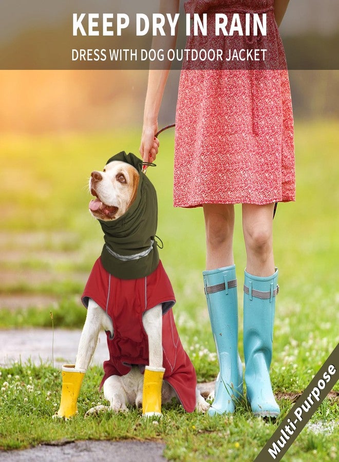 روزكيتش هودي مهدئ للكلاب من روزكيتش، غطاء أذن مقاوم للماء، واقي رأس عاكس للضوء لحماية أذني الكلب، تخفيف القلق وإلغاء الضوضاء الناتجة عن الألعاب النارية، أخضر، مقاس كبير - Image 5