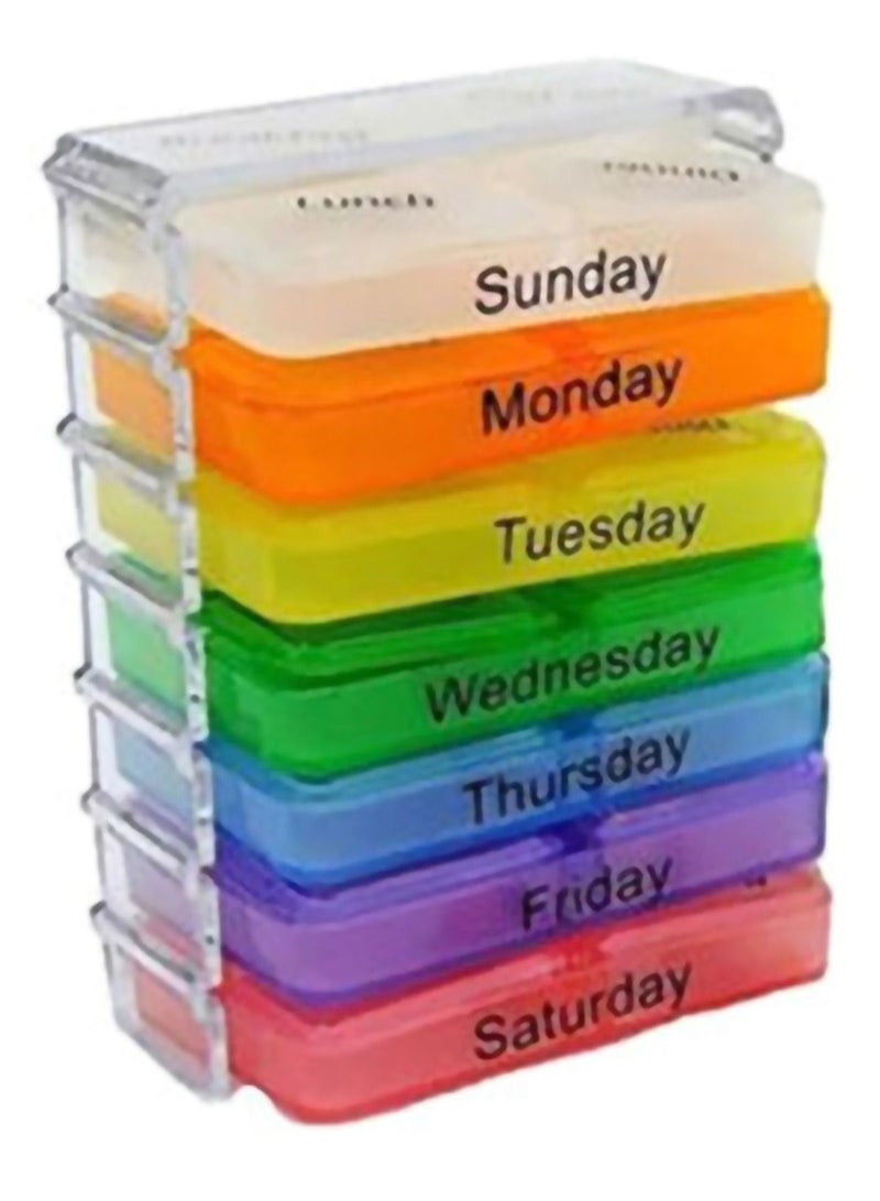 SYOSI Portable Medicine Storage Case Multicolour 7.5x4.5centimeter - Image 5