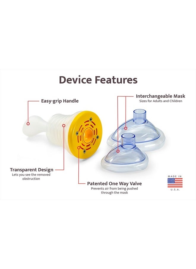 LifeVac Yellow Travel Kit - Portable Suction Rescue Device, First Aid Kit for Kids and Adults, Portable Airway Suction Device for Children and Adults  - Image 3
