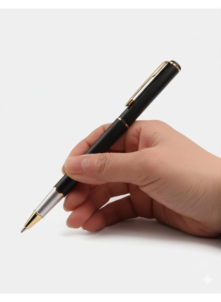 طقم مفكرة (نوت بوك) جلدية فاخرة مع قلم حبر أنيق - طقم هدايا مكتبي متكامل في علبة فاخرة - Image 2