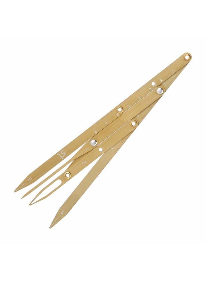 Sonew Eyebrow Measurement Sliding Eyebrow Ruler Stainless Steel Eyebrow Make up Tool Eyebrow Shaping(Gold) - Image 4