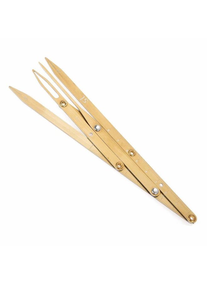 Sonew Eyebrow Measurement Sliding Eyebrow Ruler Stainless Steel Eyebrow Make up Tool Eyebrow Shaping(Gold) - Image 5