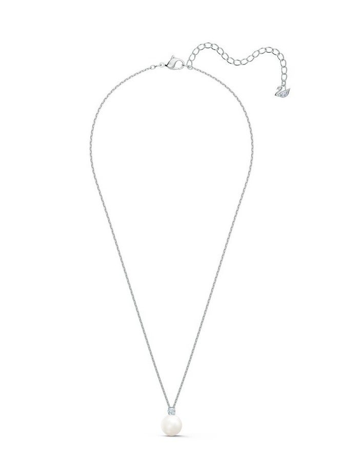 Swaro Swarovski White Treasure Pearl Necklace for Women 5563288  - Image 4