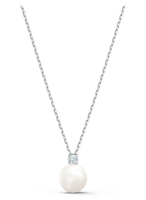 عقد من اللؤلؤ الأبيض من سواروفسكي للنساء 5563288