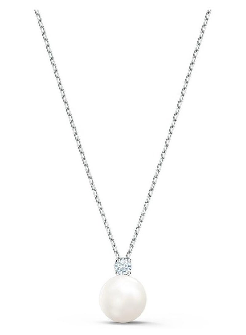 Swaro عقد من اللؤلؤ الأبيض من سواروفسكي للنساء 5563288 - Image 1