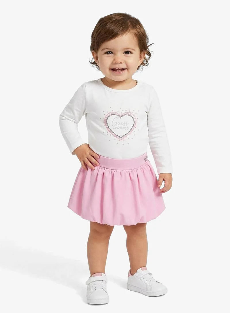 GUESS Infant Crew Neck T-Shirt And Skirt Set
