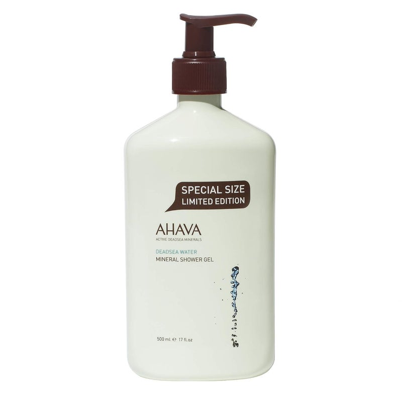 AHAVA Dead Sea Water Mineral Shower Gel â€“ Gentle Daily Cleanser with Osmoterâ„¢ | Hydrating, Refreshing & Skin-Softening Formula, 17 Fl.Oz