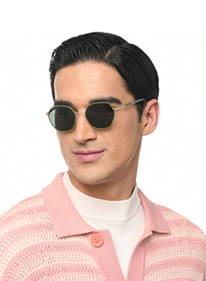 VINCENT CHASE Unisex Full Rim Hexagonal Future Classics Branded Latest And Stylish Sunglasses Polarized And 100% UV Protected Unisex Small VC S16549 - Image 3