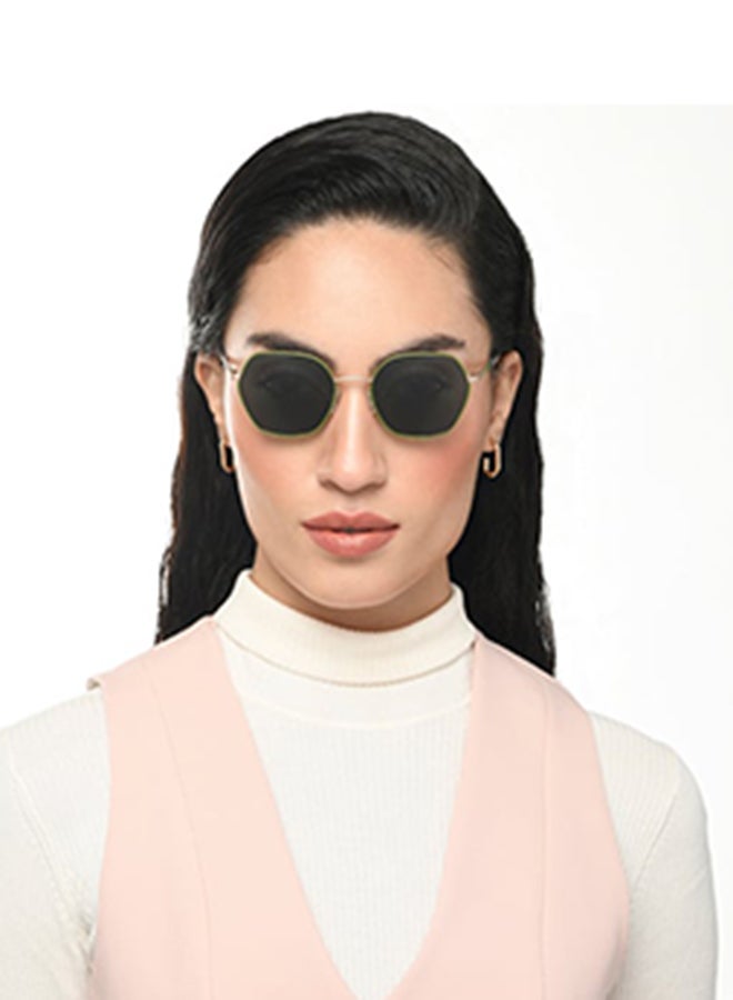 VINCENT CHASE Unisex Full Rim Hexagonal Future Classics Branded Latest And Stylish Sunglasses Polarized And 100% UV Protected Unisex Small VC S16549 - Image 4