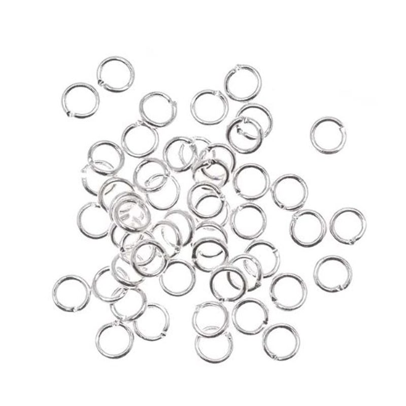 Excellentcrafts Metal Gold/Silver Jump Rings for Jewellery Making (Pack of 100 Pcs/200Pcs/300 Pcs) (Silver, 5mm) - Image 4