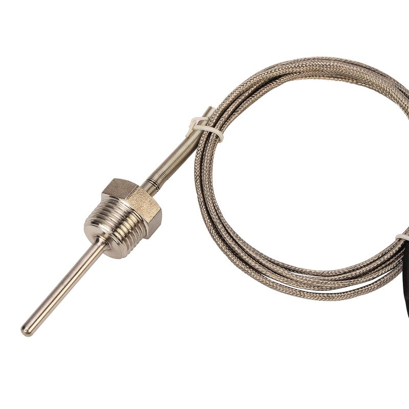 Jaybva Waterproof K Type Thermocouple - Grounded Temperature Sensor Probe for PID Temperature Controller Two Wire Stainless Steel NPT 1/2" inch Pipe Thread 0~500℃ with 2m Shield Wire - Image 4
