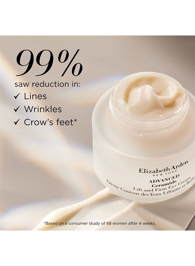 Elizabeth Arden Advanced Ceramide Lift and Firm Eye Cream, Anti Aging moisturizer, 0.5 Oz  - Image 4