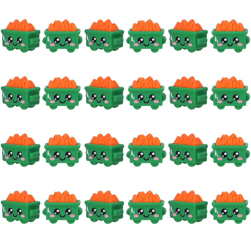 GGSTDDUP 24Pcs Mini Dumpster Fire Figurines, Resin Dumpster Trash Shape with Fire, Emotional Dumpster Fire Desk Accessories, Funny Desk Decor for Staff, Teacher Office, Coworker, Nurse - Image 1